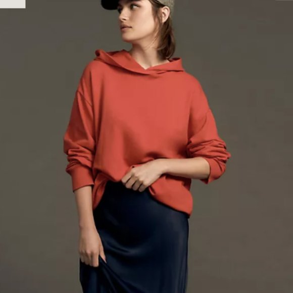 Brand New T.La Red Oversized Hooded Sweatshirt - Picture 7 of 8